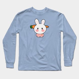 Bunny with Carrot Headband Long Sleeve T-Shirt